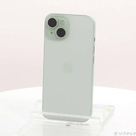 〔中古〕Apple(アップル) iPhone15 128GB グリーン MTMM3J／A SIMフリー〔295-ud〕