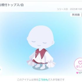 PP32袖付トップス/白➕ランダムノマ1点 | ピグパ(ピグパーティ)のアカウントデータ、RMTの販売・買取一覧