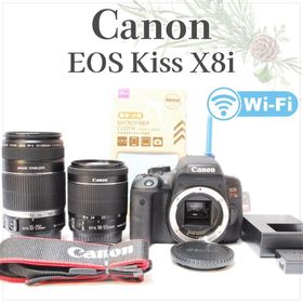 キヤノン(Canon)のすぐに使える！充実セット✨キヤノン EOS KissX8i✨ダブルレンズ 高画質(デジタル一眼)