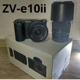 ソニー(SONY)の【新品級】ソニー ZV-E10 II ダブルズームレンズキット ブラック (ミラーレス一眼)