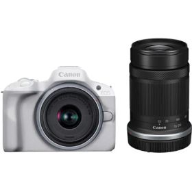 【長期保証付】CANON(キヤノン) EOS R50 ダブルズームキット ホワイト APS-C ミラーレス一眼カメラ