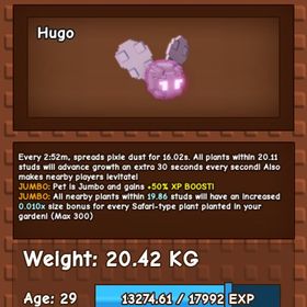 デカペ 庭を成長させる JUMBO変異付きpixie | ロブロックス(ROBLOX)のアカウントデータ、RMTの販売・買取一覧