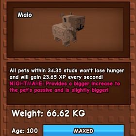 デカペナイトメアカピバラとエコーフロッグ！(バラ売り出品中)即購入⭕️ | ロブロックス(ROBLOX)のアカウントデータ、RMTの販売・買取一覧