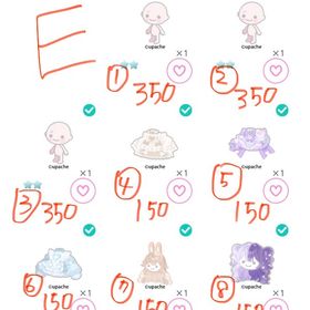 うぱちぇガチャ バラ売り まとめ売り コラボ イラストレーター | ピグパ(ピグパーティ)のアカウントデータ、RMTの販売・買取一覧