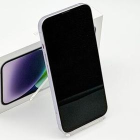 【未使用級】Apple アップル iPhone 14 アイフォーン パープル 本体 付属品付き 紫 りんご スマホ スマートフォン 携帯 128GB SIMフリー