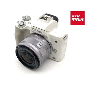 【中古】 【良品】 キヤノン EOS Kiss M2 EF-M15-45 IS STM レンズキット ホワイト