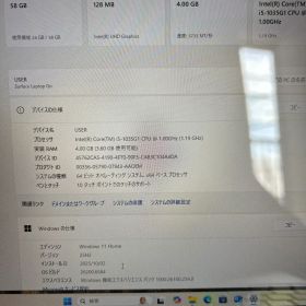 10世代 Surface Laptop Go Intel i5 4GB RAM