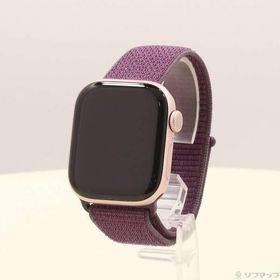 〔中古〕Apple(アップル) 〔展示品〕 Apple Watch Series 10 GPS 42mm ローズゴールドアルミニウムケース プラムスポーツループ〔258-ud〕