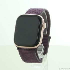 〔中古〕Apple(アップル) 〔展示品〕 Apple Watch Series 10 GPS 42mm ローズゴールドアルミニウムケース プラムスポーツループ〔269-ud〕