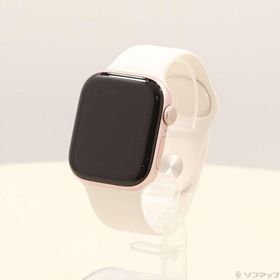 〔中古〕Apple(アップル) 〔展示品〕 Apple Watch Series 10 GPS 42mm ローズゴールドアルミニウムケース ライトブラッシュスポーツバンド〔297-ud〕