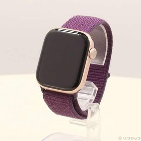 〔中古〕Apple(アップル) 〔展示品〕 Apple Watch Series 10 GPS 42mm ローズゴールドアルミニウムケース プラムスポーツループ〔344-ud〕