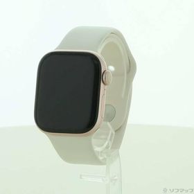 〔中古〕Apple(アップル) Apple Watch Series 10 GPS 42mm ローズゴールドアルミニウムケース ライトブラッシュスポーツバンド〔295-ud〕