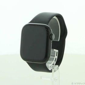 〔中古〕Apple(アップル) Apple Watch Series 10 GPS 42mm ジェットブラックアルミニウムケース ブラックスポーツバンド〔251-ud〕