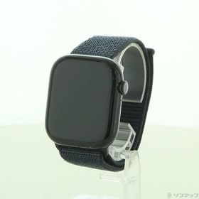 〔中古〕Apple(アップル) Apple Watch Series 10 GPS 46mm ジェットブラックアルミニウムケース インクスポーツループ〔377-ud〕