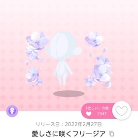 愛しさに咲くフリージア双子分 | ポケコロツイン(ポケツイ)のアカウントデータ、RMTの販売・買取一覧