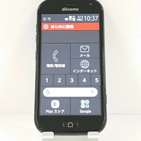らくらくスマートフォン me F-01L ドコモ ブラック 送料無料 本体 c13960 【中古】