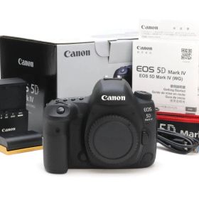 A (美品) Canon キヤノン EOS 5D Mark IV ボディ シャッター数 3,353枚 初期不良返品対応 111-36