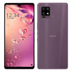【中古】【安心保証】 AQUOS zero6 A102SH[128GB] SoftBank パープル