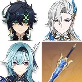 キィニチ+和璞鳶+草薙の稲光+エウルア+ジン1凸+ティナリ+夢見月瑞希+ヌヴィレット+七七1凸+天空 | 原神のアカウントデータ、RMTの販売・買取一覧