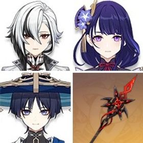 碧落の瓏+赤月のシルエット+夢見月瑞希+ティナリ+天空の巻+アルレッキーノ+雷電将軍+七七1凸+放浪 | 原神のアカウントデータ、RMTの販売・買取一覧