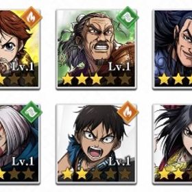 星3×7 王騎×2 昌文君 信など | キングダム 頂天のアカウントデータ、RMTの販売・買取一覧