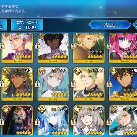 冬木のみクリア 星5鯖17体 限定多数 | FGOのアカウントデータ、RMTの販売・買取一覧