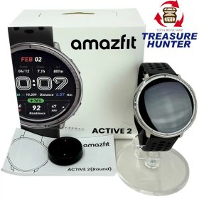 Amazfit スマートウォッチ Amazfit Active2 44mm ブラックシリコンベルト 2025年 アマズフィット 【103073458007】