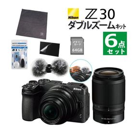 （6点セット)Nikon ニコン ミラーレスカメラ Z30 ダブルズームキット 軽量 エントリーモデル VLOG 動画撮影 YouTube（ラッピング不可）