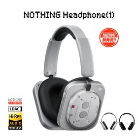 【年末セールポイント爆増】 Nothing Headphone(1) ハイレゾ対応 ヘッドホン Bluetooth5.3 LDAC［SOUND by KEF］ノイズキャンセリング