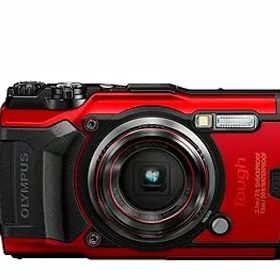 【中古】OM SYSTEM/オリンパス OLYMPUS デジタルカメラ Tough TG-6 レッド 1200万画素CMOS F2.0 15m 防水 100kgf耐荷重 GPS 内蔵Wi-Fi TG-6RED