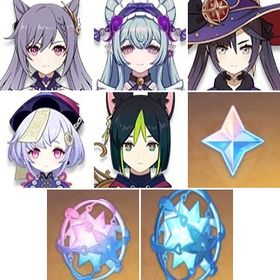 即対応|狼の末路+和璞鳶+モナ+刻晴+夢見月瑞希1凸+天空の翼+天空の傲+ティナリ+七七|引退垢 | 原神のアカウントデータ、RMTの販売・買取一覧