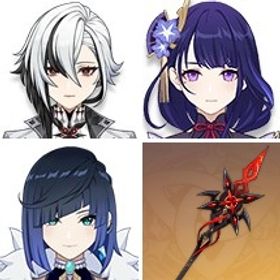 即対応|始まりの大魔術+雷電将軍1凸+赤月のシルエット+天空の刃+夜蘭+アルレッキーノ1凸|引退垢 | 原神のアカウントデータ、RMTの販売・買取一覧