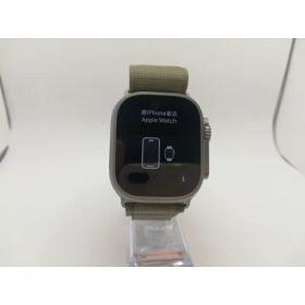 【中古】Apple Apple Watch Ultra2 49mm Cellular チタニウムケース/オリーブアルパインループ(M) MREY3J/A【川崎駅前】保証期間1ヶ月【ランクA】