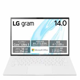 【先着フラッシュクーポン 最大2000円OFF!】LGエレクトロニクス LG 14Z90S-MA51J2 LG gram 14型 Core Ultra 5/16GB/256GB/Office エッセンスホワイト Windows 11Home ノートパソコン 14Z90SMA51J2