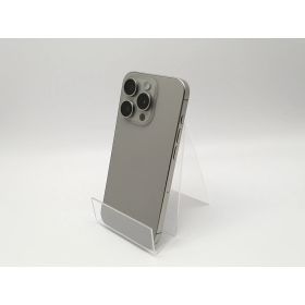 【中古】Apple SoftBank 【SIMフリー】 iPhone 15 Pro 256GB ナチュラルチタニウム MTUF3J/A【博多】保証期間1ヶ月【ランクC】