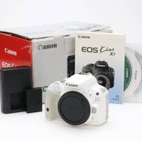 AB- (良品) Canon キヤノン EOS Kiss X7 ボディ ホワイト シャッター数 4,245枚 初期不良返品対応 111-46