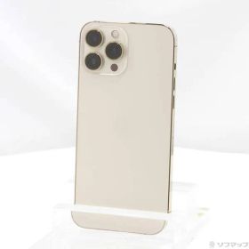 〔中古品〕 iPhone13 Pro Max 256GB ゴールド MLJA3J／A SIMフリー【344】