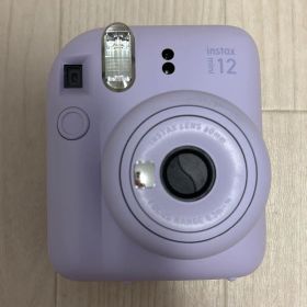 instax mini 12 チェキ 本体 紫 ライラックパープル フィルム付