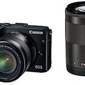 【中古】（非常に良い）Canon ミラーレス一眼カメラ EOS M3 ダブルズームキット(ブラック) EF-M18-55mm F3.5-5.6 IS STM EF-M55-200mm F4.5-6.3 IS STM 付属 EOSM3BK-WZ