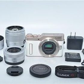 378★美品★パナソニック ミラーレス一眼カメラ ルミックス GF10 ダブルレンズキット ホワイト DC-GF10W-W