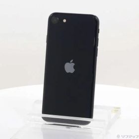 〔中古品〕 iPhone SE 第3世代 64GB ミッドナイト MMYC3J／A SIMフリー 〔ネットワーク利用制限▲〕【368】
