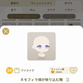 リヴリーアイランド ネモフィラ畑が映り込む瞳 | リヴリーアイランドのアイテム、RMTの販売・買取一覧