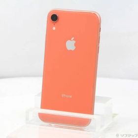〔中古品〕 iPhoneXR 128GB コーラル MT0T2J／A SIMフリー【258】