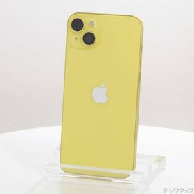 〔中古〕Apple(アップル) iPhone14 Plus 128GB イエロー MR603J／A SIMフリー〔377-ud〕