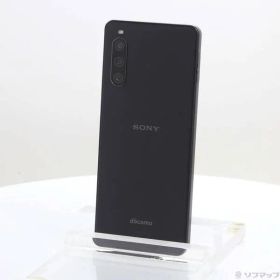 〔中古品〕 Xperia 10 IV 128GB ブラック SO-52C docomo SIMフリー【349】