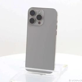 〔中古品〕 iPhone15 Pro Max 256GB ナチュラルチタニウム MU6R3J／A SIMフリー【258】