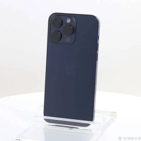 〔中古品〕 iPhone15 Pro Max 512GB ブルーチタニウム MU6X3J／A SIMフリー【262】