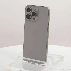 〔中古品〕 iPhone15 Pro Max 1TB ナチュラルチタニウム MU713J／A SIMフリー【349】
