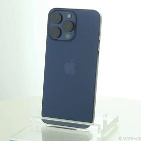 〔中古品〕 iPhone15 Pro Max 1TB ブルーチタニウム MU723J／A SIMフリー【258】