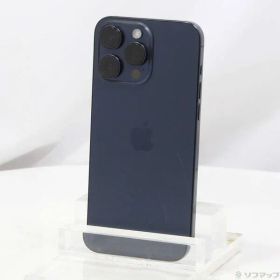 〔中古品〕 iPhone15 Pro Max 256GB ブルーチタニウム MU6T3J／A SIMフリー【196】